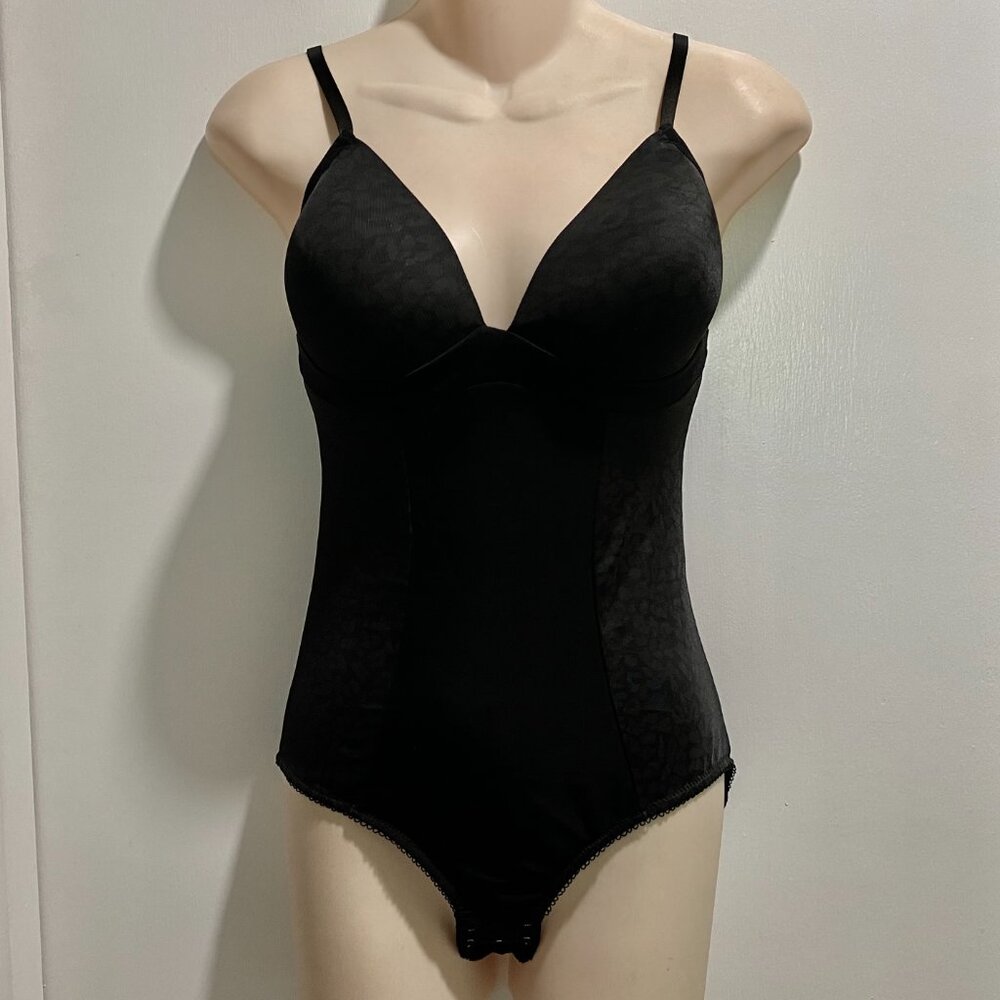 Heavenly Shapewear Goth Coquette Girl Adjustable One Piece Shaper Lingerie L